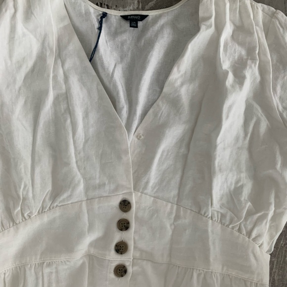 Buffalo David Bitton Mariposa Tie-Accent Sleeve Midi Dress - Picture 5 of 7